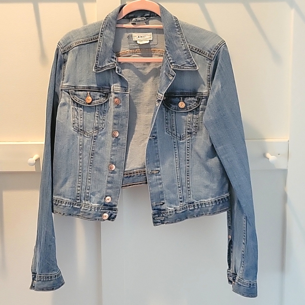 H&M cropped jean jacket